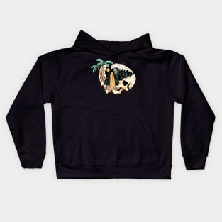 Surf Head Split Skull Kids Hoodie